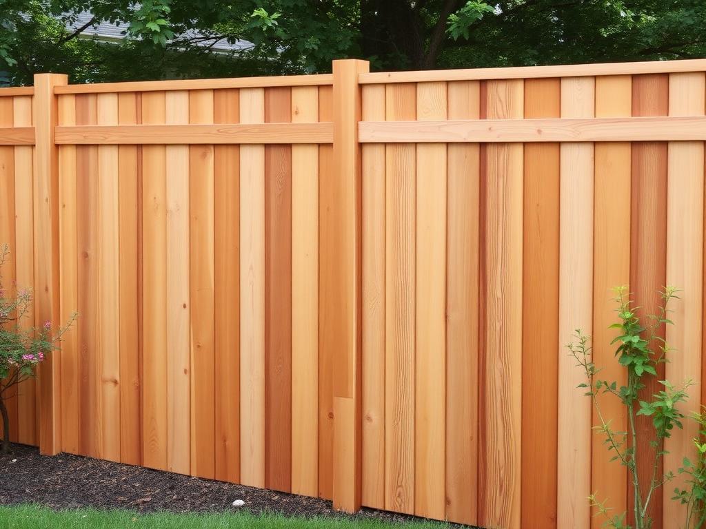Wood fence